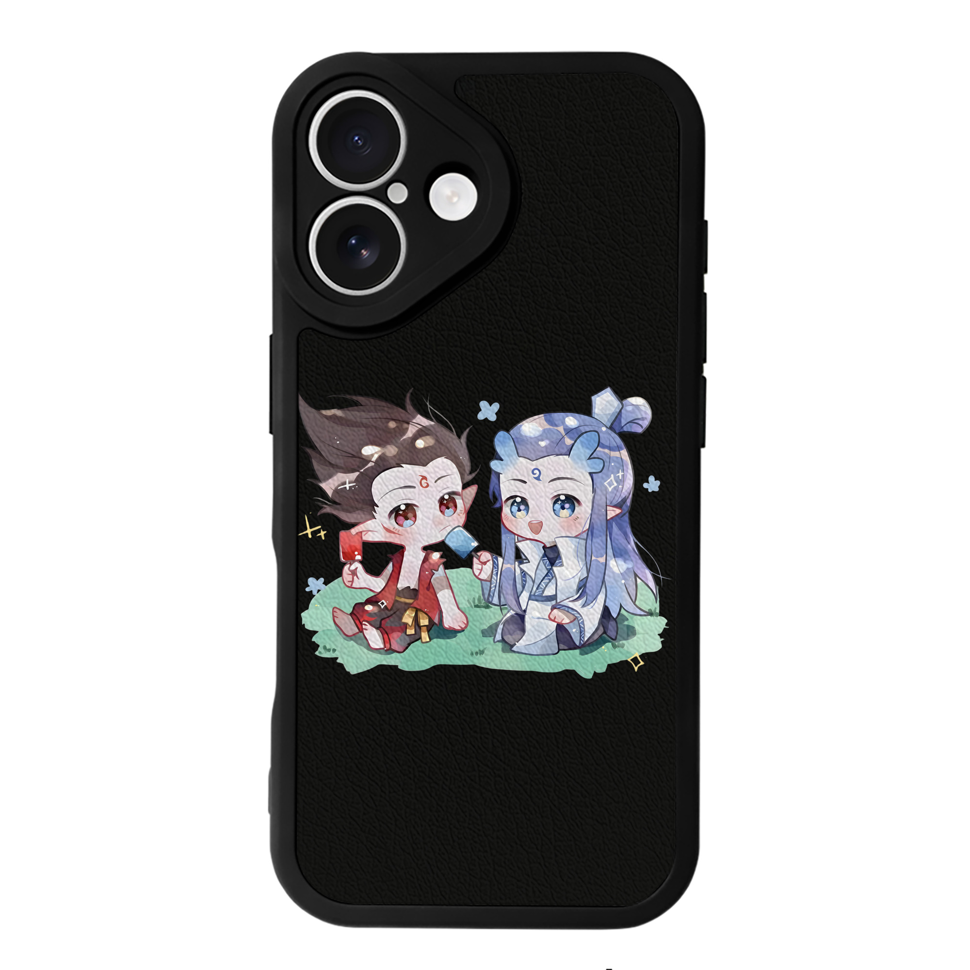 （画像用） Ne Zha 2 ナタ 魔童の大暴れ 【iPhone 16シリーズ対応】シリコンスマホケース（レザー調） 材質：シリコン